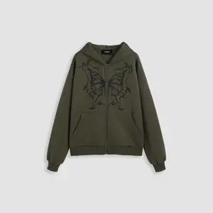 Cider [size 2-10] Terry Graphic Butterfly Hoodie
