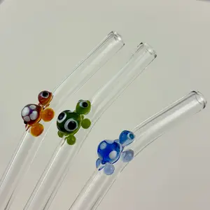 Glass Turtle Straw