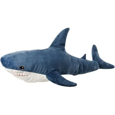 Cartoon Shark Design Plush Pillow, Cute Stuffed Shark Puppet, Soft and Comfy Plush Pillow for Adults, Soft Adorable Stuffed, Soft Huggable, Cute Gifts for Festivals, Soft Cuddly Gift, Stuffed Animal Gift