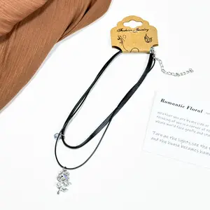 Double-Layer Pendant Necklace-Open on Live --Finished Jewelry Collection