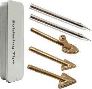 5 count Plastic Welding Tips,Soldering Iron  Tips with a Storage Box,for Plastic Welding, Tank, Bumper Dashboard Kayak Repair