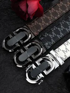 Men's Business Fashion Letter Print Belt, Trendy All-match & Exquisite Belt for Birthday Gift, Fashion Belt for Party, Daily Clothing Decor, for Boyfriend, Street Style Belt