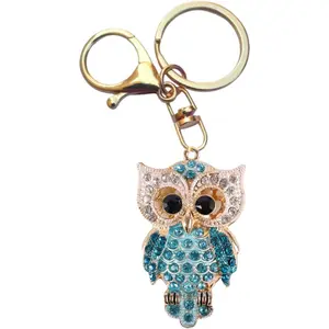 Cute Keychain,Lovely Rhinestone Silicone Key Decoration for Women,Sparkling Keyring Crystal Purse Pendant,Gift to Friends