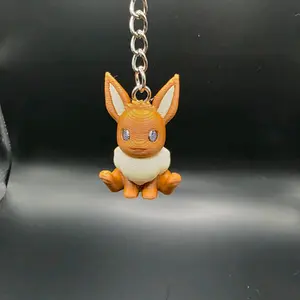 Eevee Keychain - Character Design Includes Chain Attachment