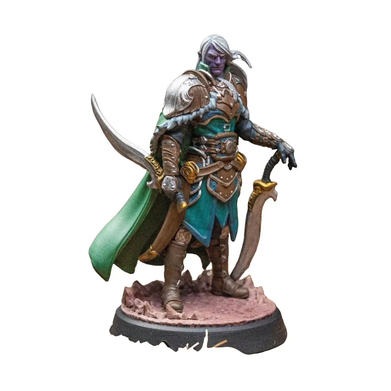 Levin Night Blade Series 3D Printed Tabletop Miniatures - Unpainted Fantasy Armor Figurines, Customizable Base, Unparalleled Detail, Game-Ready RPG Hero Figure with Heroic Pose for RPG Campaigns, Home Decor Statue