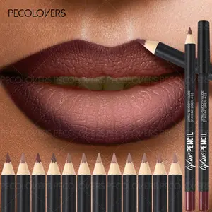 Matte Nude Lipstick Lip Liner Pen Long-Lasting Color Lip Liner Pencil Matte Effect Multi-Color Options for Everyday & Special Events