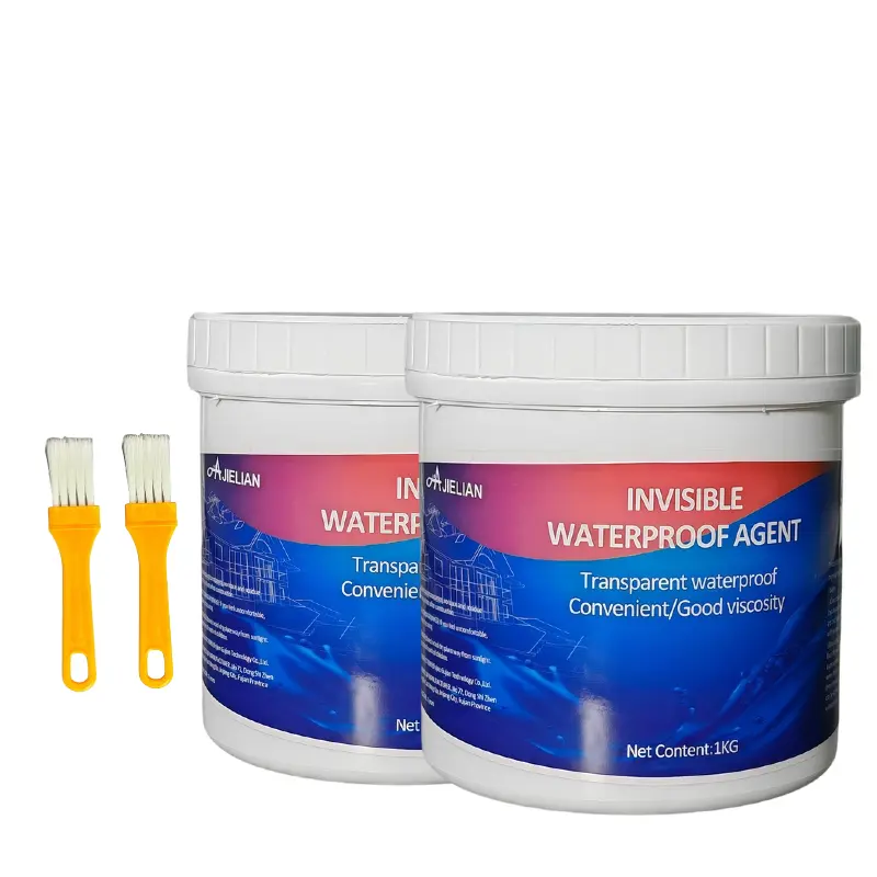 70 oz Transparent Water-Based Waterproof Sealant - Strong Flexible Adhesive, Invisible Leak Sealing for Tile Grout, Multi-Surface Crack Sealing for Home Maintenance (Bathrooms, Indoor-Outdoor Use)