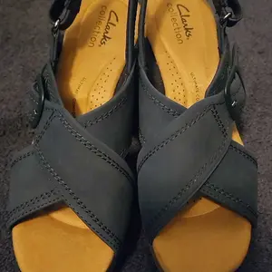 Clarks Collection Leather Wedges - Nerisa Pace