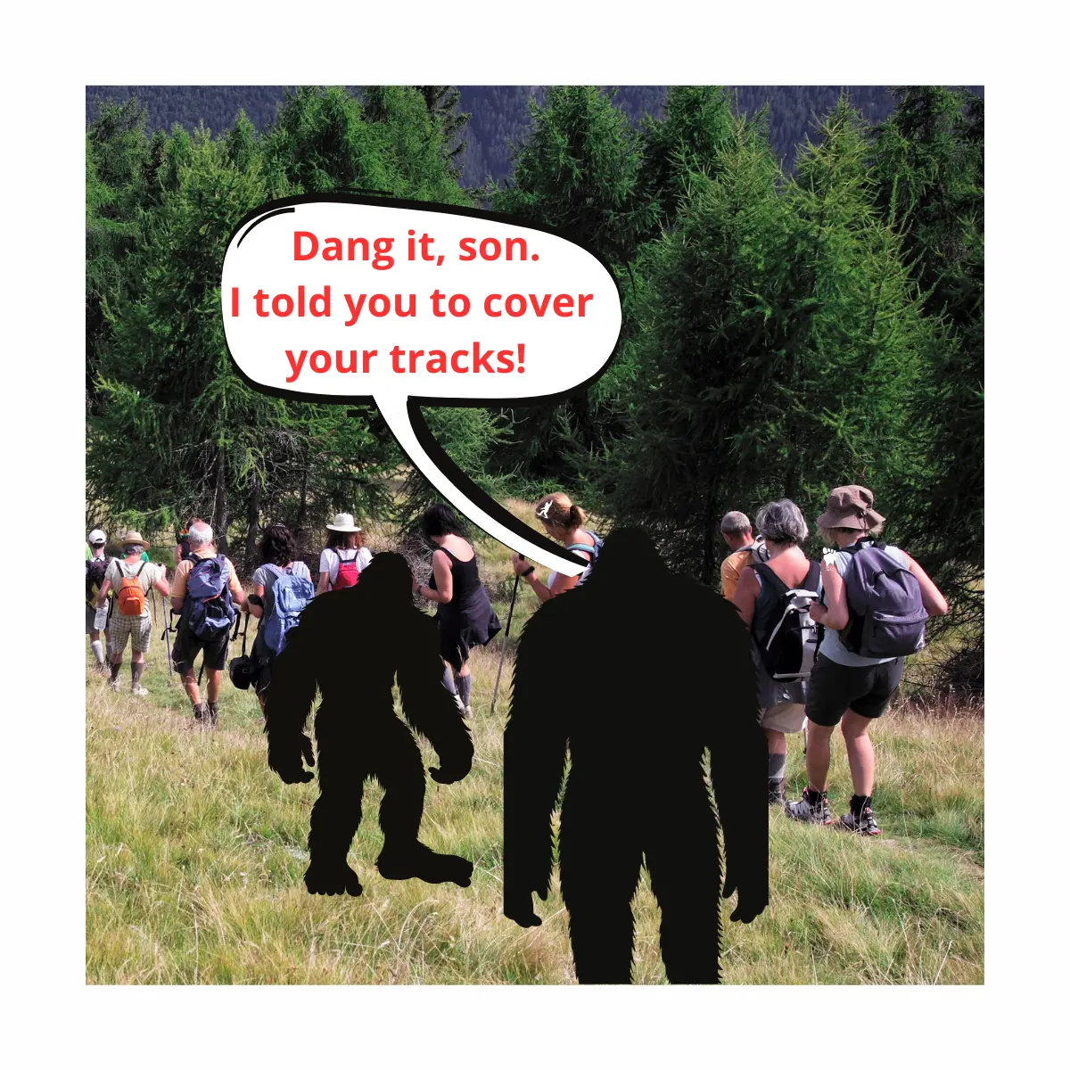 Bigfoot: Problems In the Wild: Darn It! I told you to cover your tracks! Softcover lined 8.5 x 11 inchesnotebook