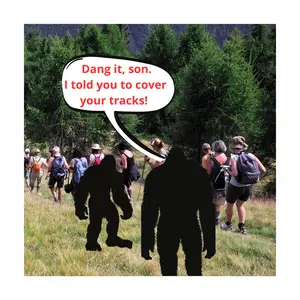 Bigfoot: Problems In the Wild: Darn It! I told you to cover your tracks! Softcover lined 8.5 x 11 inchesnotebook