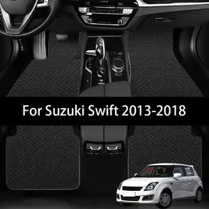 Car Floor Mat For Suzuki Swift 2013-2018 Full Set Luxury Premium Mat Reliable Performance, Ideal for Daily Commute & Long Trips, Must-Have Vehicle Easy to clean, anti slip and wear-resistant Auto Interior Accessories