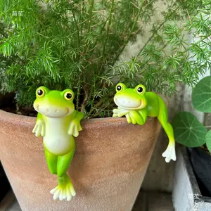 Cute Frog Design Garden Decoration, Resin Frog Ornament, Outdoor Garden Decoration, Garden Statues & Sculptures, Home Decor Supplies