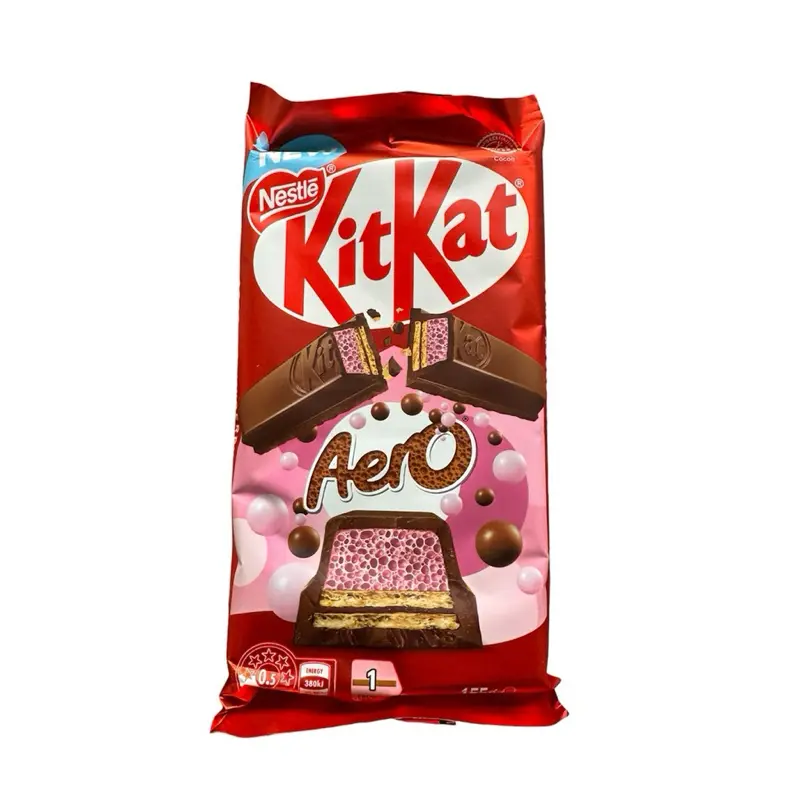 Kit Kat Aero  Strawberry Flavor Chocolate- 1 Bar (155g) From Australia