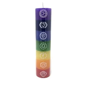 7 Archangels Candle - Multi-Color Spiritual Candle for Protection, Guidance, and Energy Alignment 16 Hours Approx Burn Time - Decor, Ornaments