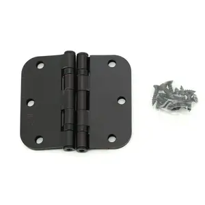 WorldWide Sales Online 2pc 3.5" Hinge 5/8" Radius 2.2mm Oil Rubbed Bronze with Color Matched Screws – Hinge, import_2021
