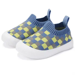 Baby Shoes Boy Girl Non-Skid Indoor Infant Walking Breathable Warm Elastic Sock Shoes with Memory Sole Protect Toes Outdoor Sneakers