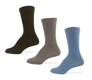 Cable Knit Socks 3 Pair Womens Nylon Knit Crew Socks Womenswear Fashion Workwear Dress