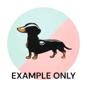 Customizable Resin Weiner dog Dachshund or puppy - All Proceeds donated to surgery !