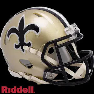 Riddell 9585551069 Riddell Replica Mini Speed Style 1976-1999 T-B New Orleans Saints Helmet