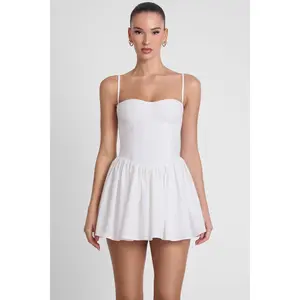 Bellini Bustier Mini Dress - White