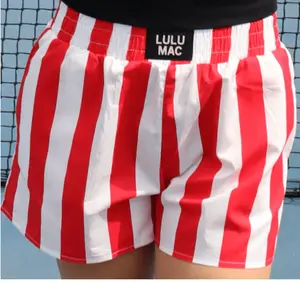 LULU MAC Red/White Stripe BOXER SHORTS