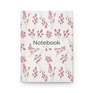 Floral Hardcover Journal - Elegant Note-taking, Gift for Writers, Sketchbook, Planner, Personalized Diary, School Supplies