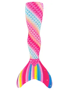 Girls Mermaid Tail Swimsuit, Cute Beach Swimwear, Performance Costume, Role Play Clothing, Fun and Stylish