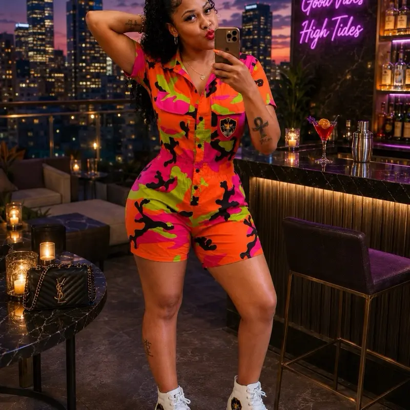 Swag A Milli “Pink Camo” Romper