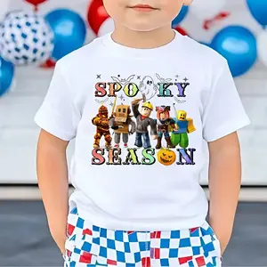 Youth and Adult Roblox Spooky T-Shirt, Roblox Halloween Spooky Shirt, Trendy Tee, Youth Clothing, Birthday Gift, Family Shirt, Summer Outfit, Gift for Boys Girls, Halloween Outfit