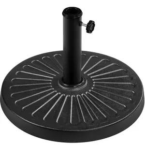 Yaheetech 26.5lbs Umbrella Base 18'' Round Outdoor Patio Umbrella Stand Heavy Duty for Deck/Pool & Garden