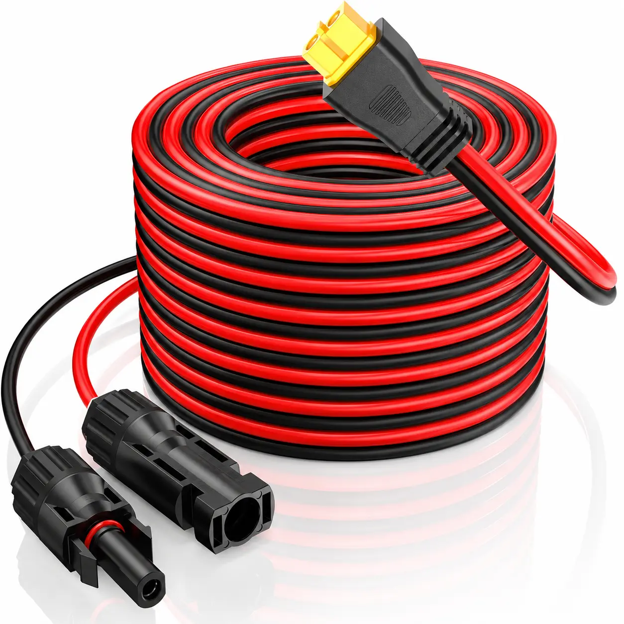 20FT 12AWG XT60 Solar Charging Cable,Solar Panel Connector to XT60 Extension Charge Adapter Cable with Caps & Wire Ties for LiFePO4 Battery RV Portable Power Station Generator : Patio, Lawn & Garden