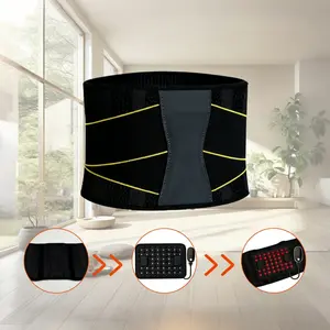 WeiKai'er Multispectral Pulse Red Light Therapy Waist Belt 2-in-1 | 3-in-1 LED Chip 4 Modes Dual-Frequency Vibration Fast Pain Relief Discreet & Portable Perfect Gift for Loved Ones Usb Rechargeable Massagers Relaxation Aid