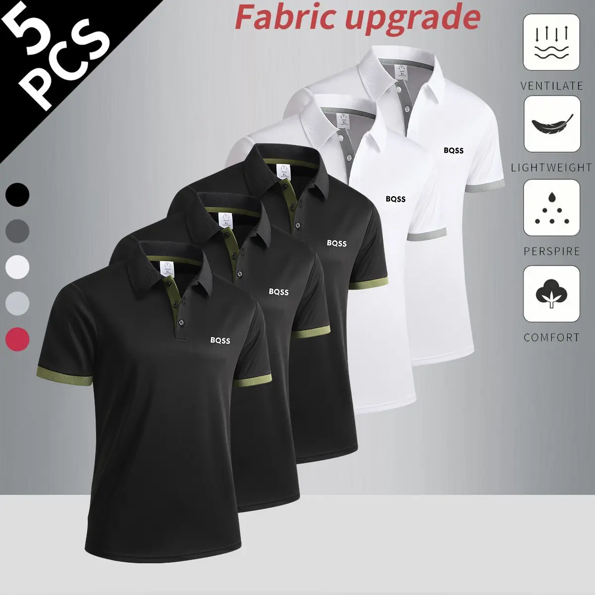 Black + Black + Black + White + White