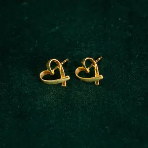 18k solid gold earrings