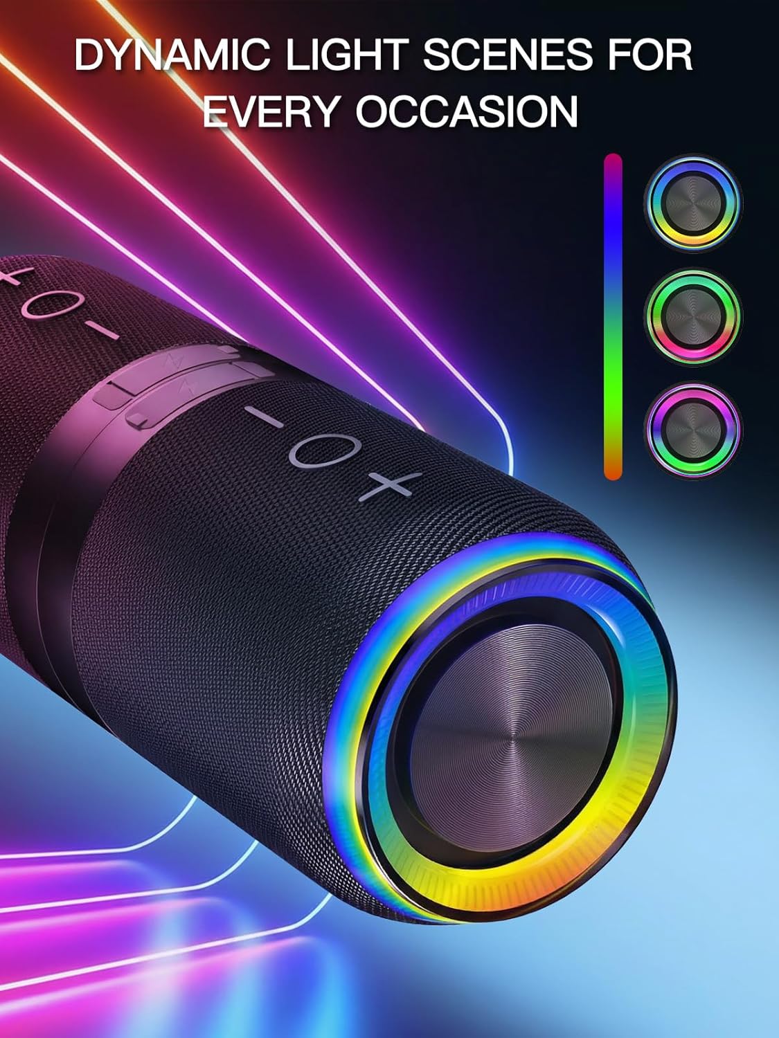 2-in-1 Magnetic Wireless Bluetooth Speaker, Waterproof Splittable Portable Speaker with V5.4 Connection, 20W Heavy Bass Stereo Sound