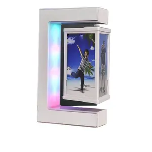 Magnetic Levitation Photo Frame - Factory-Made Glowing Suspended Creative Home Decor, Room Decor Craft Ornament for Wedding, Birthday Gifting