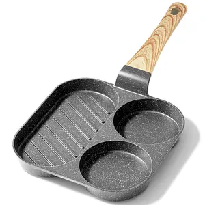 [Official]GiPP Nonstick Egg Frying Pan, 3-Cup Granite Non Stick Omelette Pan Skillet for Breakfast, Pancake Pan with Heat-Resistant Handle, Compatible with All Stovetops, Easy to Clean, PFOA Free