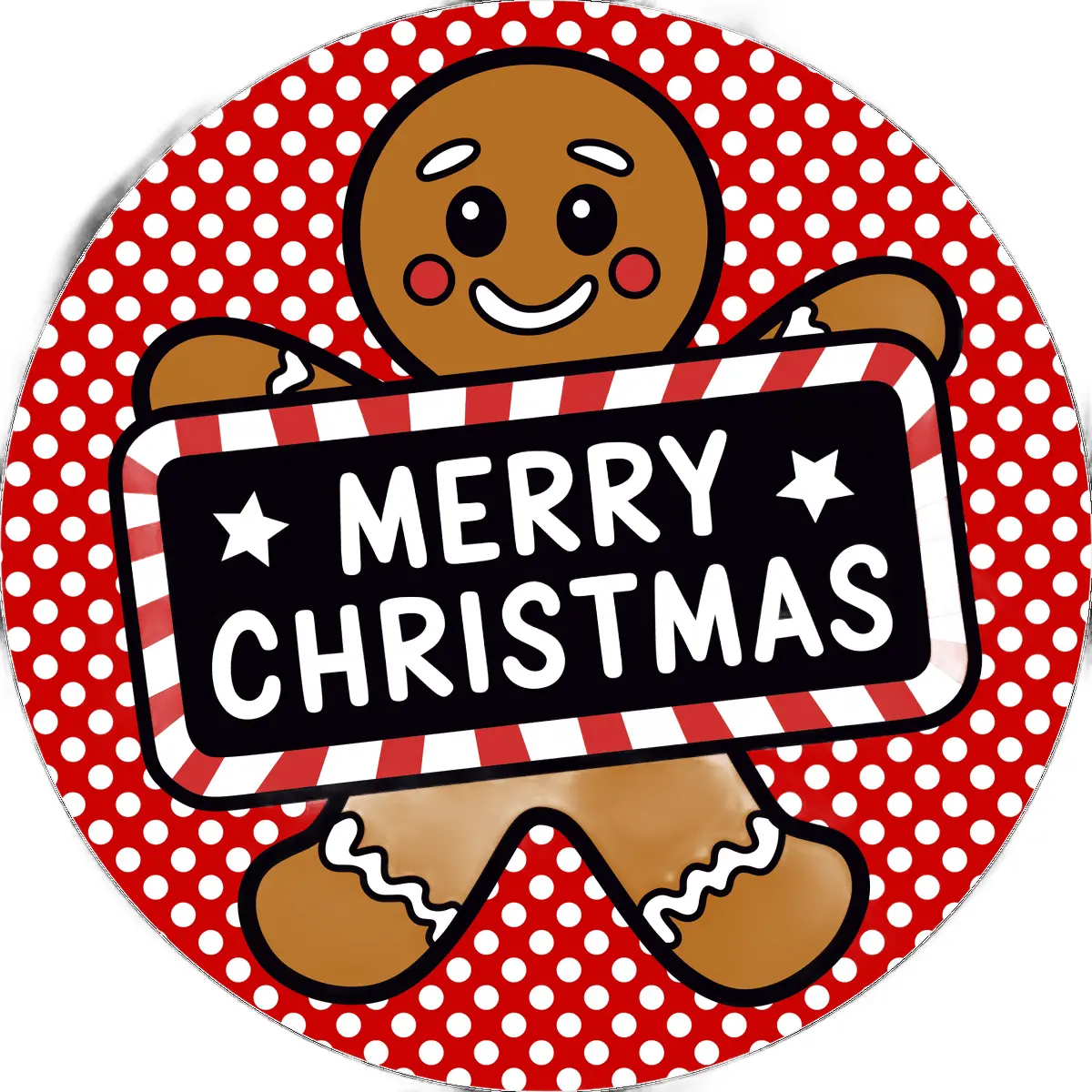 Merry Christmas, Gingerbread Sign, DECOE-5502-DH, Sign For Wreath, 18" Door Hanger