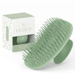 Scalp Massager Shampoo Brush for Dandruff Removal, Wet & Dry Detangler Hair Brush for Men and Women, Short Medium Hair Care