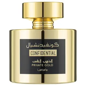 Lattafa Confidential Private Gold for Women Eau de Parfum Spray, 3.4 Ounce