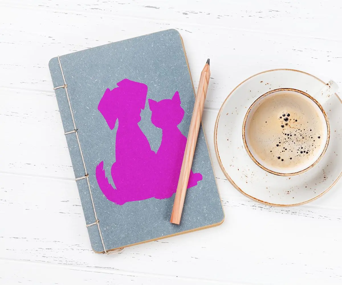 Dog and Cat Stencil - Art and Wall Stencil