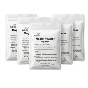 Kiditos Magic Powder Refill for Magic Water Elf Kits, 5-Pack Aqua Gel Activator Powder
