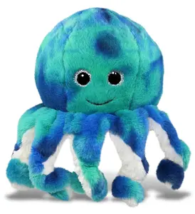 SUPER-SOFT PLUSH - BLUE TIE-DYE OCTOPUS 10"