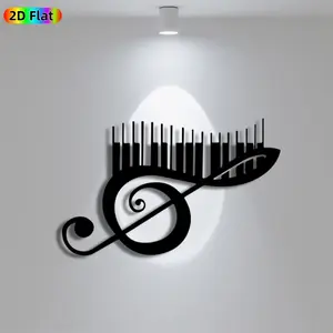 1pc Avant - Garde Music Note Metal Wall Art, Avant - Garde Music Note Statue Mural, Iron Craft, Perfect for Gallery, Studio, Office Wall Decor, Highquality Engraving, Artistic Metalwork, Halloween Decor, Ideal Gift for Trend Seekers