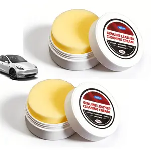 Genuine Leather Cleaning and Care Cream & Cleaning Paste for Leather Care, Tire Polish Automotive Interior Leather Cleaning Cream, Leather Repair Kit Car Interior, Car Leather Conditioner Oil Paste