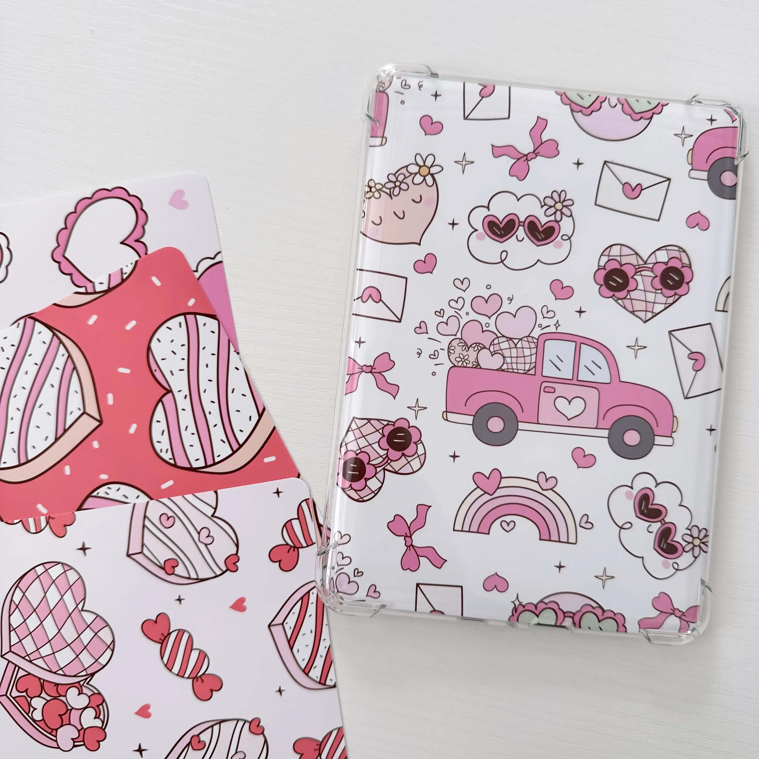 Groovy Valentine's Day Kindle Inserts | Coquette Patterns for Kindle Device Basic/Paperwhite
