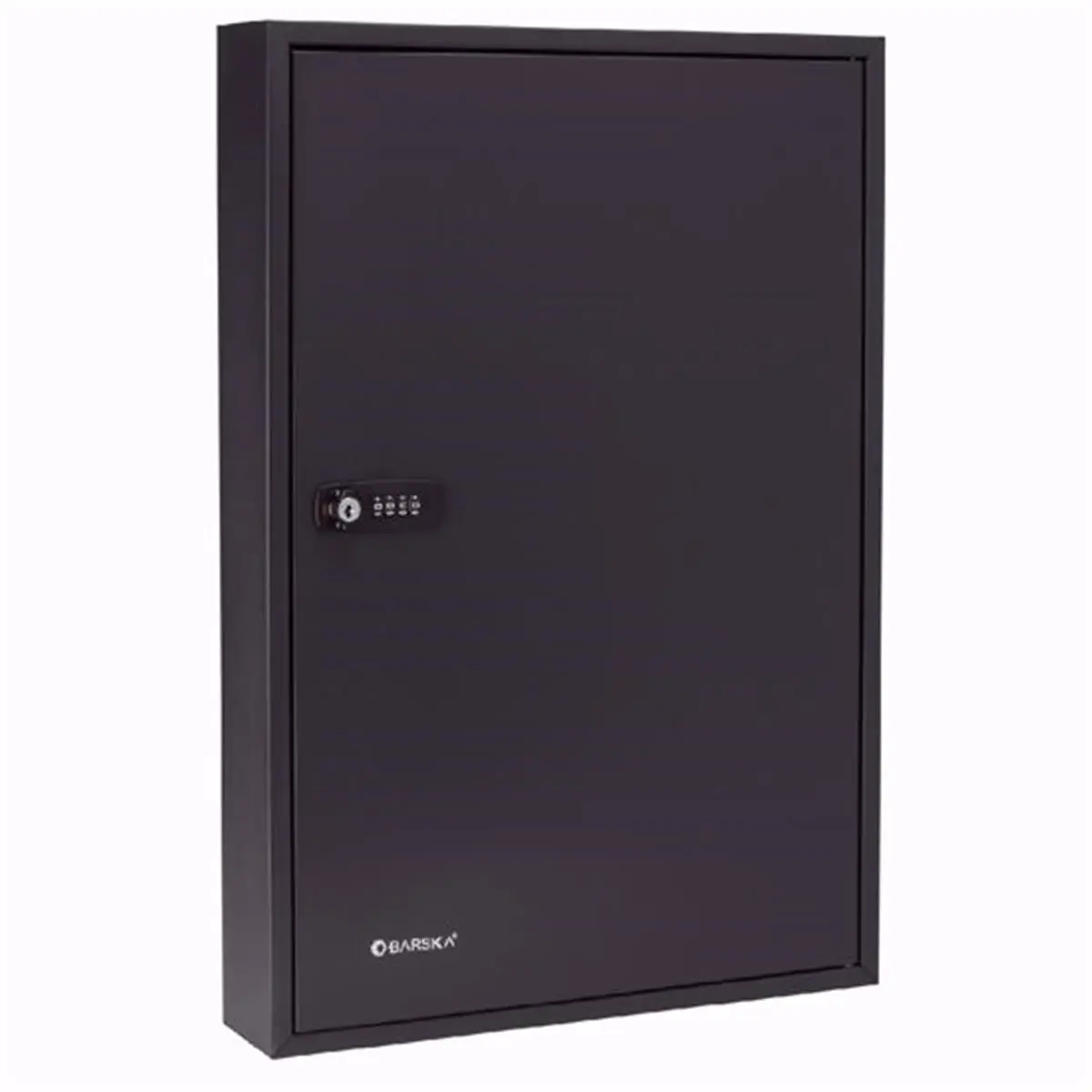 212 MAIN 100-Position Adjustable Key Cabinet with Combination Lock - Black Lock Box, Steel Body, Adjustable Hooks, Key Storage, Pre-Drilled Holes