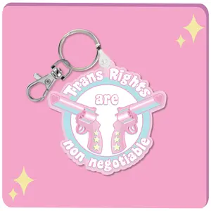Trans Rights Keychain