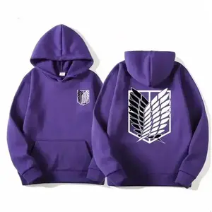 Attack on Titan Men's Hoodie Anime Hoodies Men Women Streetwear Pullover Harajuku Shingeki No Kyojin Hoodies Sweatshirt Clothes(Sheets)（sneakers）