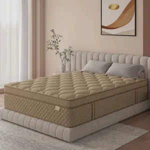 12"14" Twin Full Queen King Size Mattress in a Box Hybrid Spring Gel Memory Foam，Motion Isolation Individually Wrapped Pocket Coils Mattresses,Medium Firm  Pressure Relief